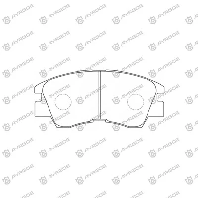 D6018MH bremžu spilventiņi Mitsubishi Lancer Cedia CS3A