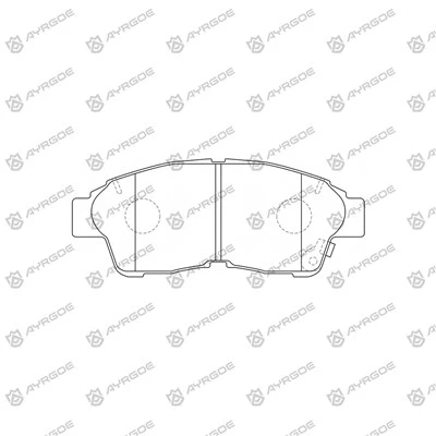 PN1322 bremžu spilventiņi Toyota Chaser GX100